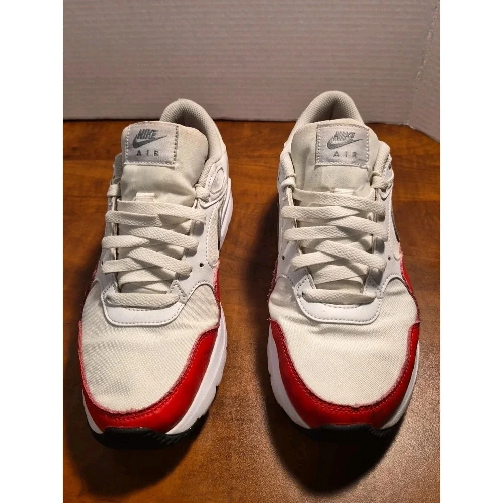 Nike Air Max SC White Red CW4555-107 Men's Size 8 Sports Running Sneakers Shoes